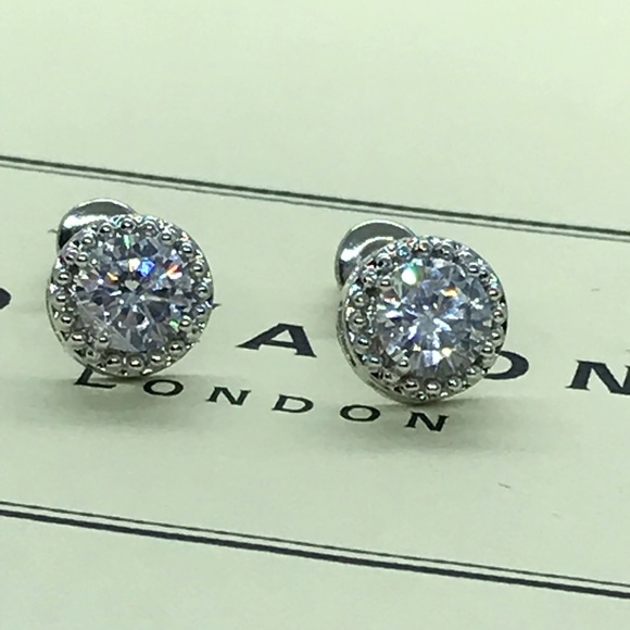 Gold Plated CZ Earrings - Picture 2 of 5